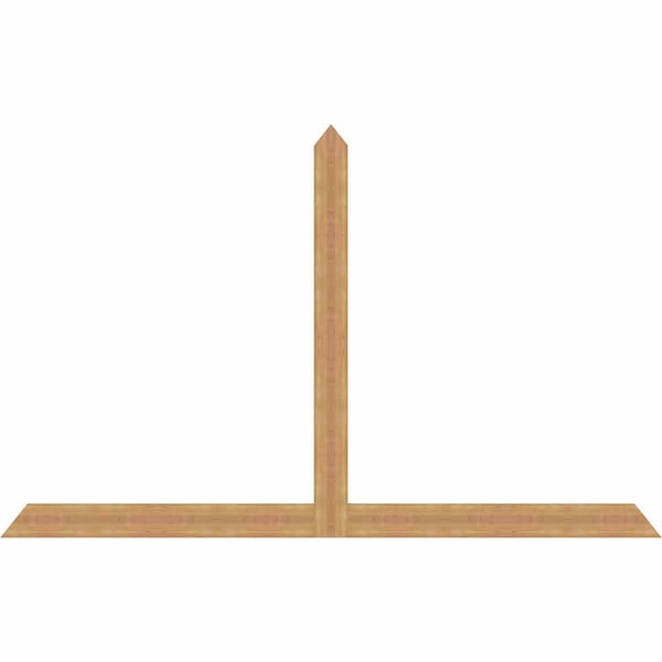 Ekena Millwork Portland Timber Gable Bracket, Western Red Cedar, 108"W x 68"H x 1 1/2"D x 5 1/2"F, 15/12 Pitch GBW108X68X0206POR00SWR - main